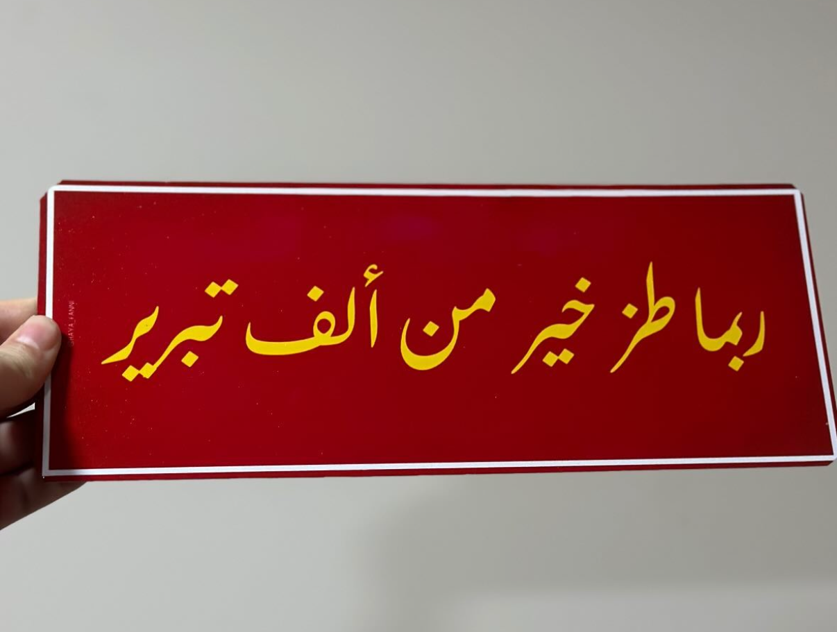 ربما طز خير من ألف تبرير