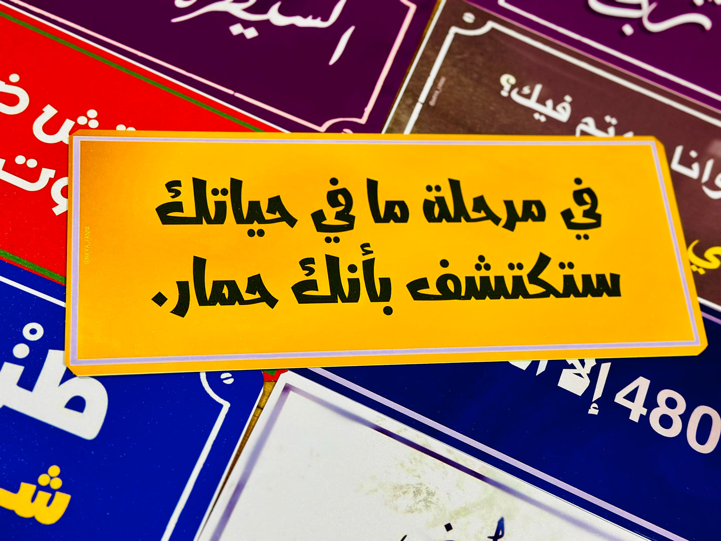 في مرحلة ما في حياتك ستكتشف بأنك حمار